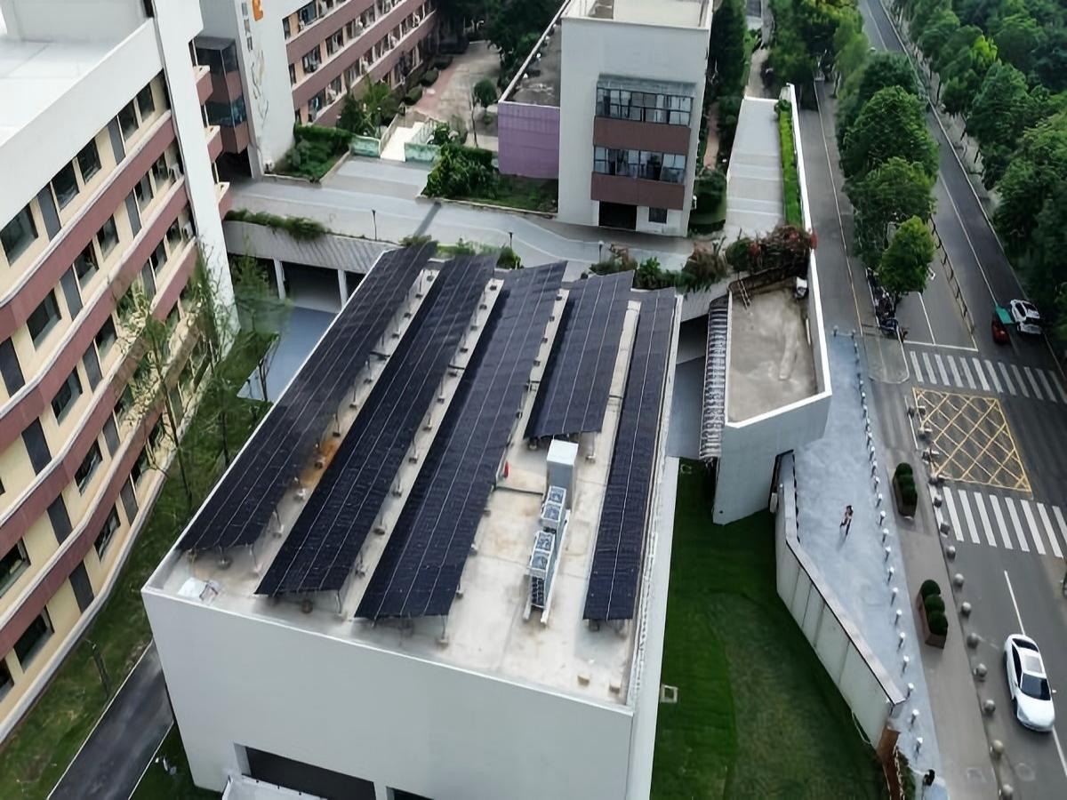 成都天府四小綠建指標(biāo)200KW分布式光伏電站